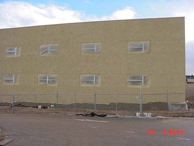 The new Classroom Building. It was just painted.